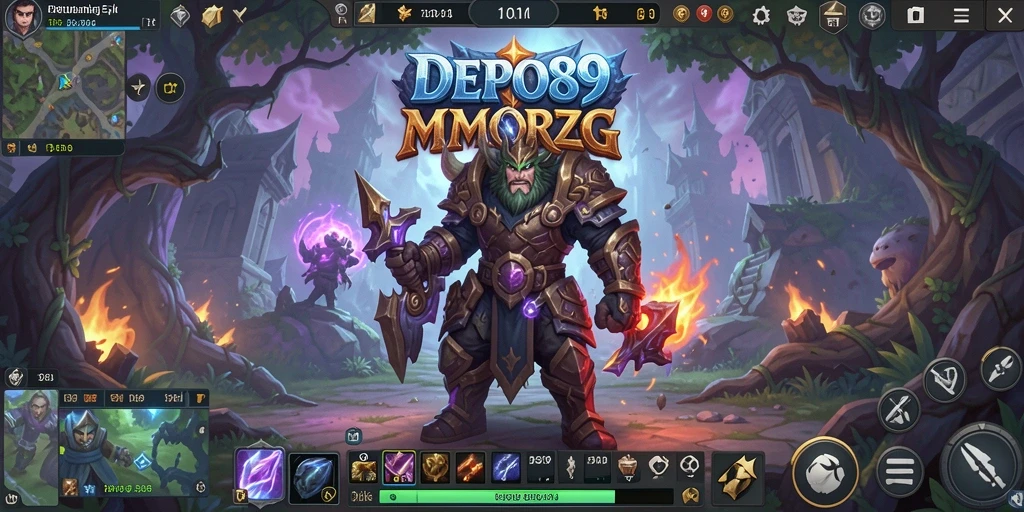 Tampilan utama gameplay DEPO89 yang menampilkan aksi seru dalam dunia MMORPG.