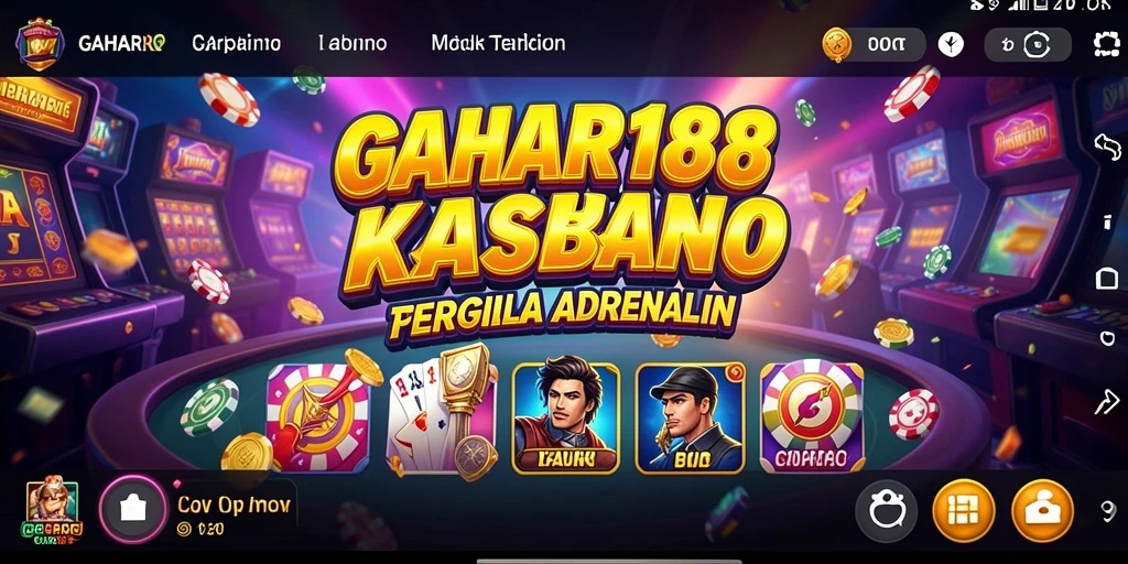 Tampilan seru gameplay GAHAR188 dengan berbagai pilihan permainan Kasino.