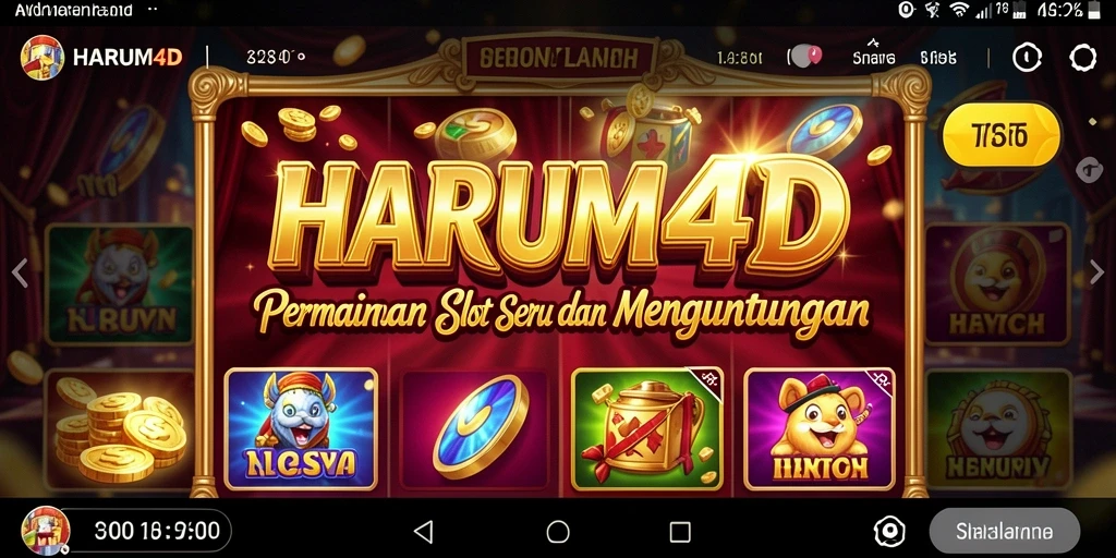Tampilan gameplay Slot HARUM4D yang menarik dan interaktif.