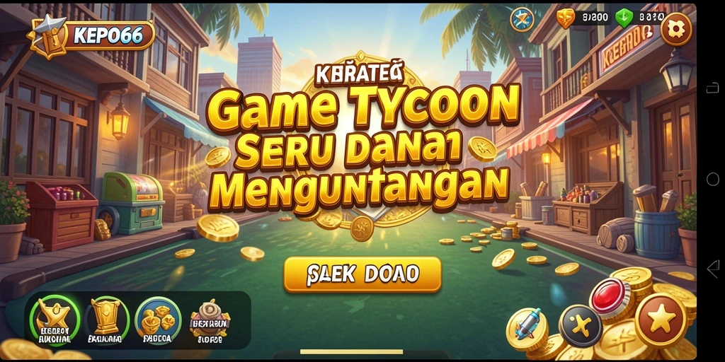 Tampilan gameplay KEPO66 yang menakjubkan dan strategi bisnis yang mendebarkan.