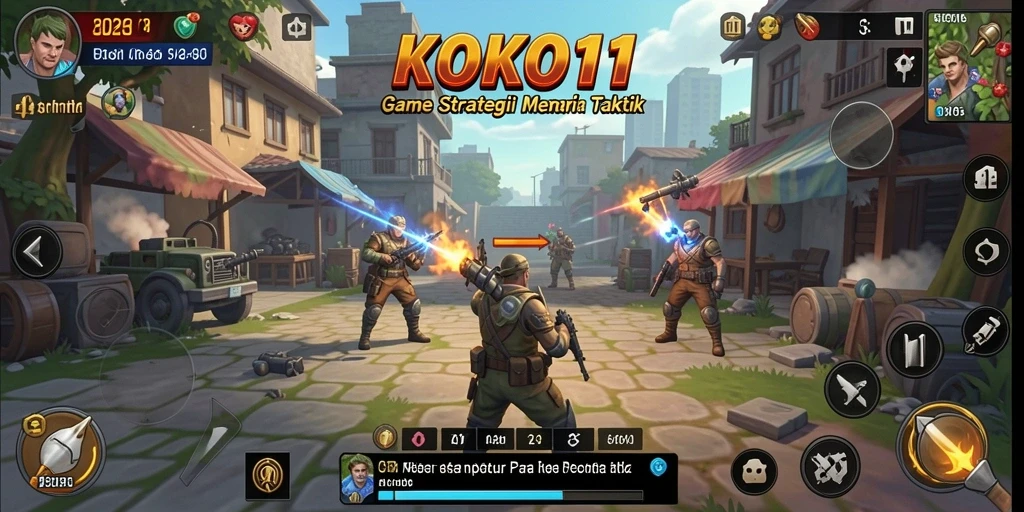 Gameplay KOKO11 yang menarik dengan strategi taktis yang mendalam.