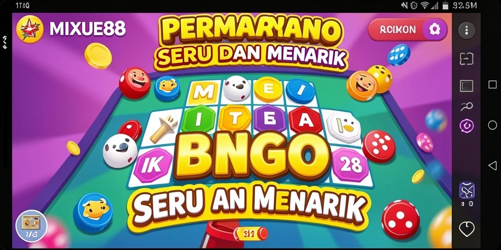 Tampilan gameplay Bingo yang menarik dan interaktif.