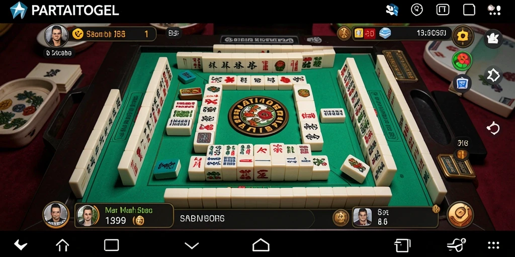Screenshot gameplay PARTAITOGEL yang menunjukkan keseruan permainan Mahjong.