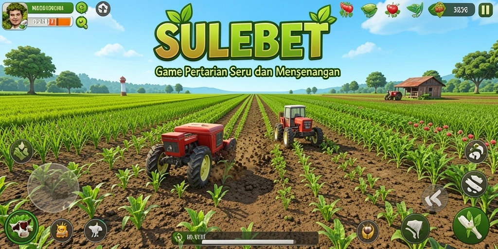Tampilan gameplay SULEBET yang menarik saat merawat tanaman.