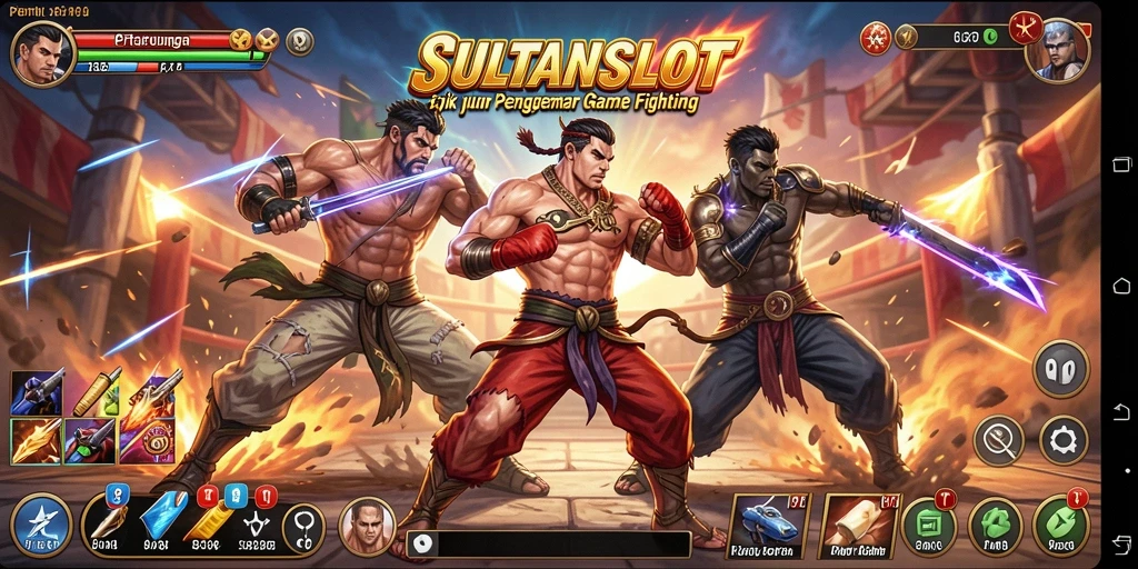 Tampilan aksi mendebarkan dalam gameplay SULTANSLOT.